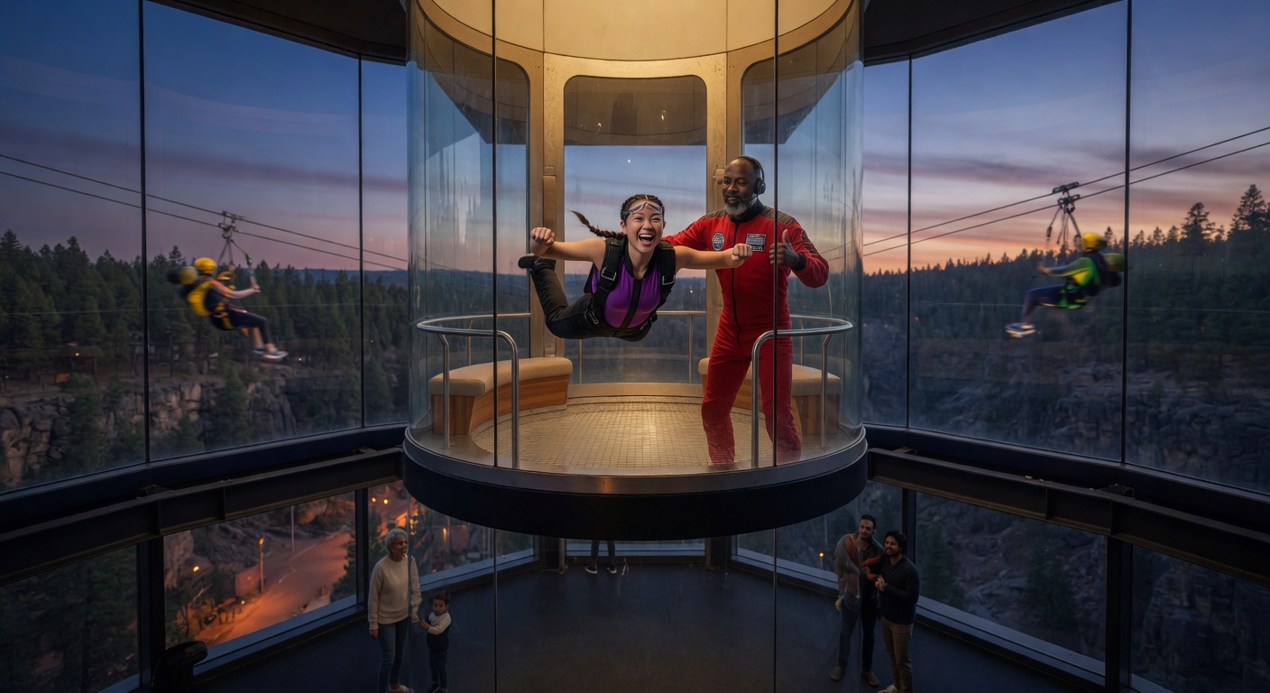 Air and altitude — indoor skydiving at an Adventure Sports Parks resort